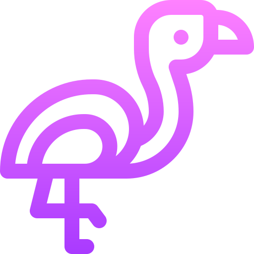 flamingo Basic Gradient Lineal color Ícone