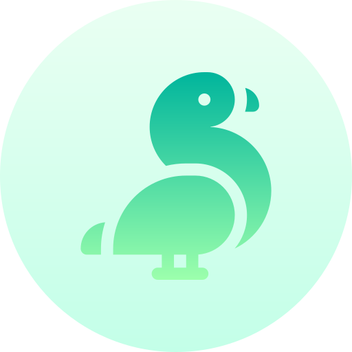 Musk duck Basic Gradient Circular icon