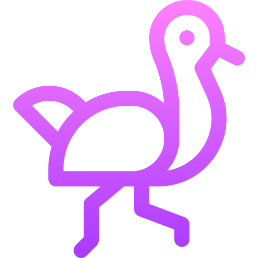 Ostrich Basic Gradient Lineal color icon