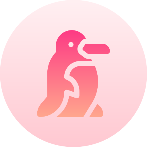 Penguin Basic Gradient Circular icon