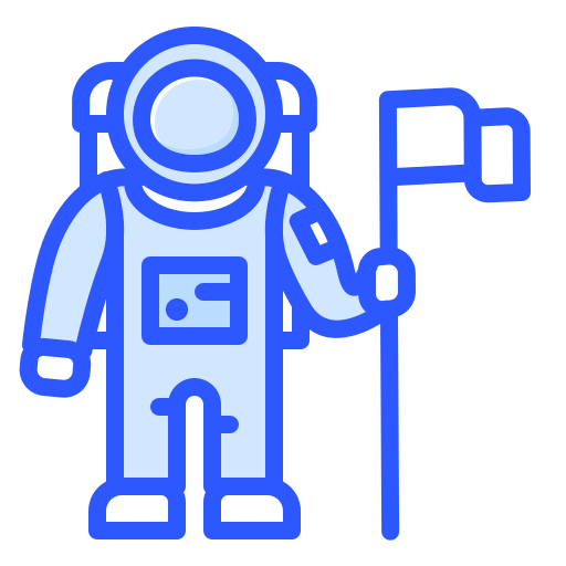 astronaut Generic Blue icoon