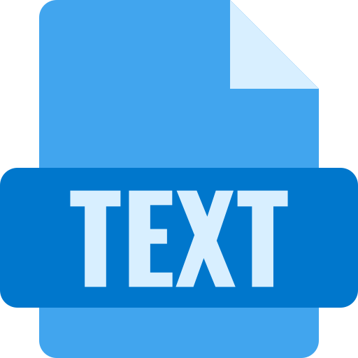 Text Generic Blue icon