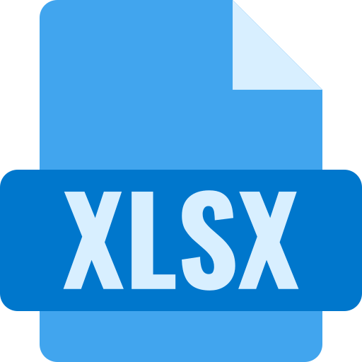xlsx Generic Blue icon