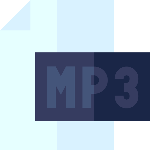 mp3 Basic Straight Flat icoon