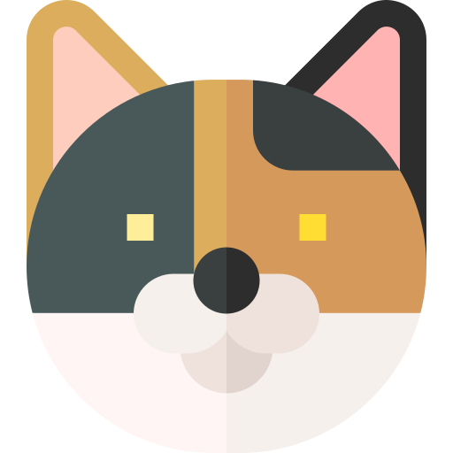 Calico Basic Straight Flat icon