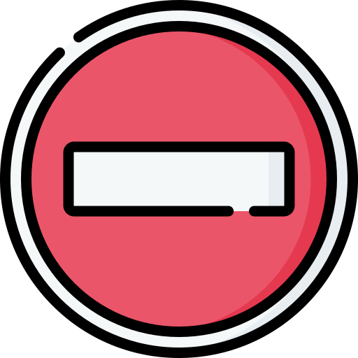 No entry Special Lineal color icon