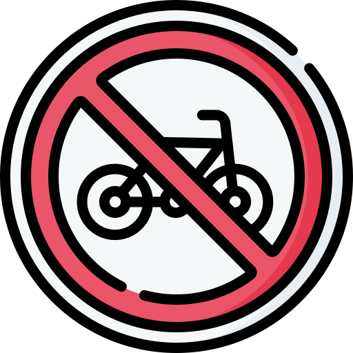 kein fahrrad Special Lineal color icon