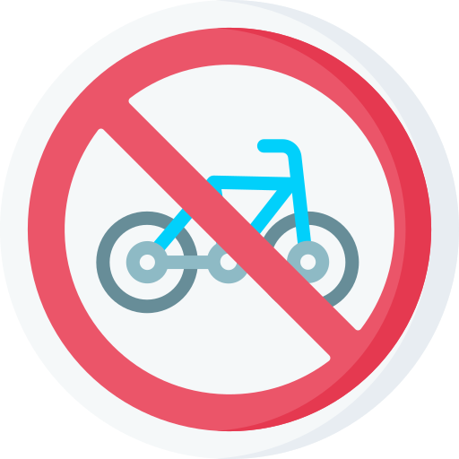 Нет велосипеда Special Flat иконка
