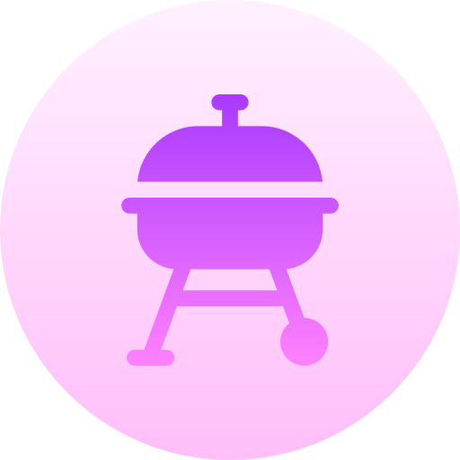 barbecue Basic Gradient Circular icona