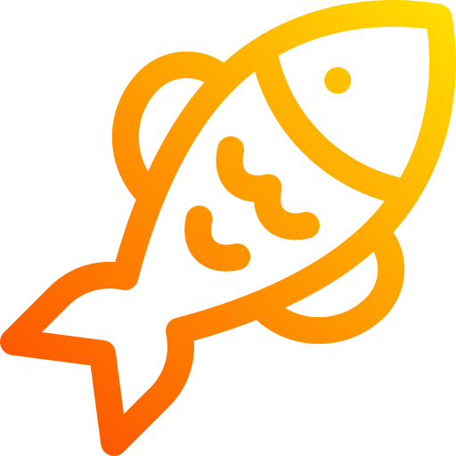 Рыбы Basic Gradient Lineal color иконка
