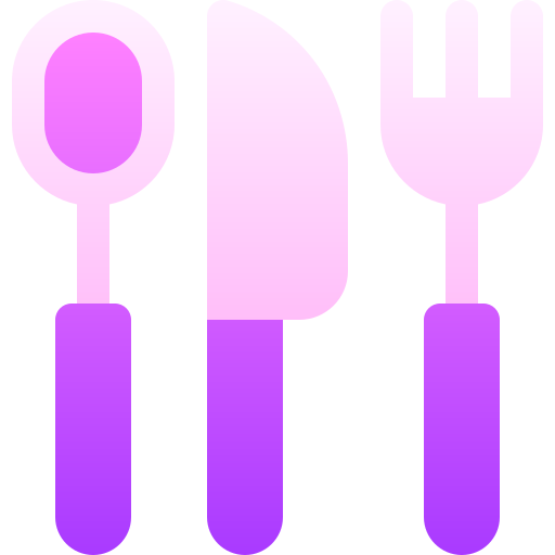 utensilios de cocina Basic Gradient Gradient icono