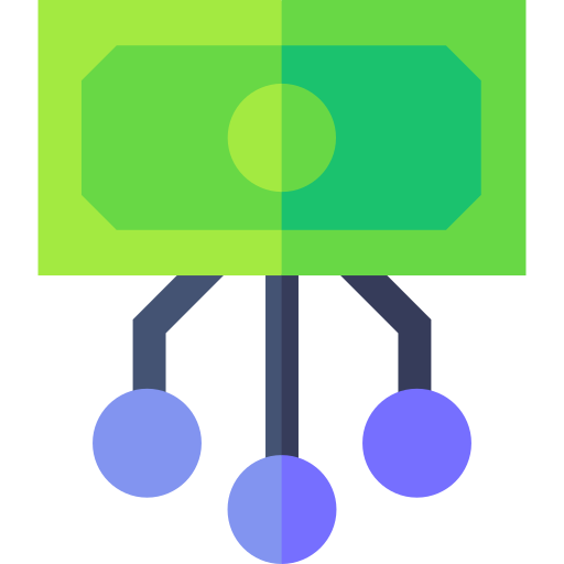 digital economy Basic Straight Flat icon