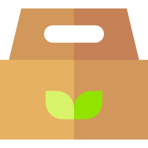 eco packaging Basic Straight Flat icon