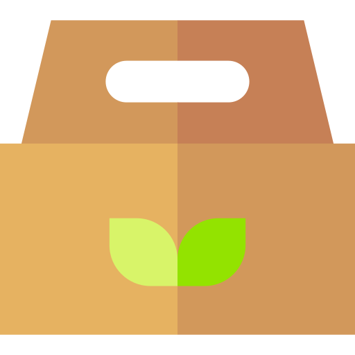 Eco Packaging Basic Straight Flat icon