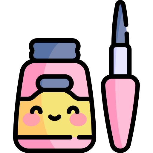 eyeliner Kawaii Lineal color icon