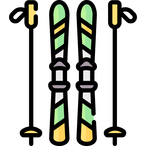 スキー板 Special Lineal color icon