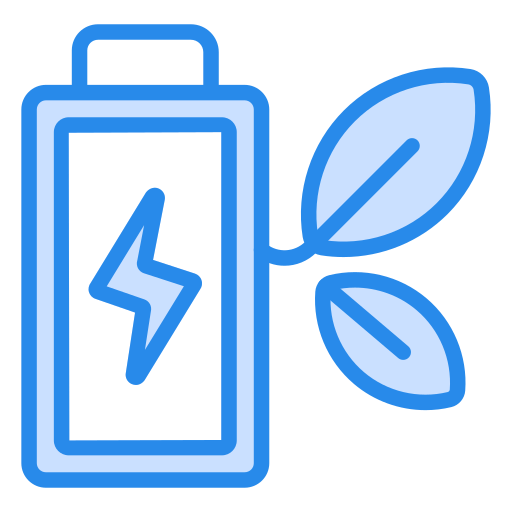 eco-batterij Generic Blue icoon
