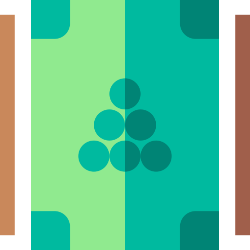 mesa de billar Basic Straight Flat icono
