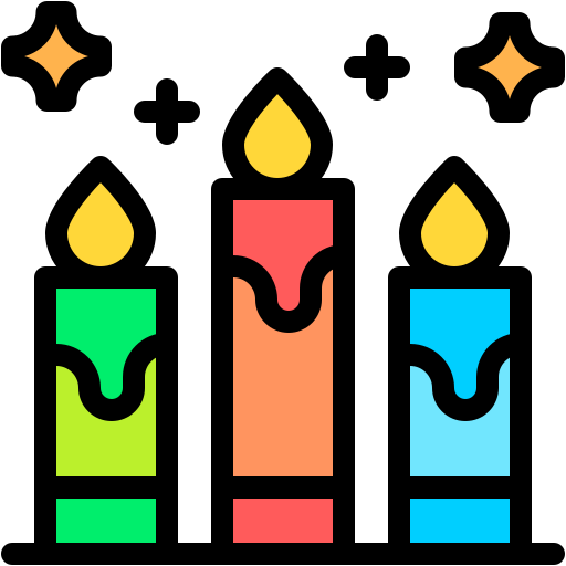 candle Generic Outline Color icon