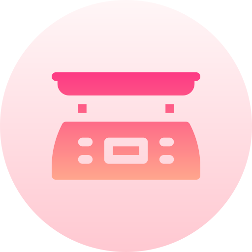 Weight Scale Basic Gradient Circular icon