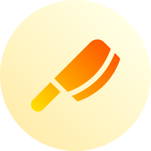 ナイフ Basic Gradient Circular icon