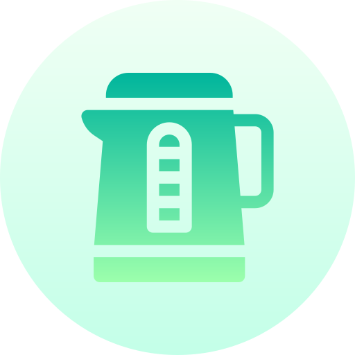 電気湯沸かし器 Basic Gradient Circular icon