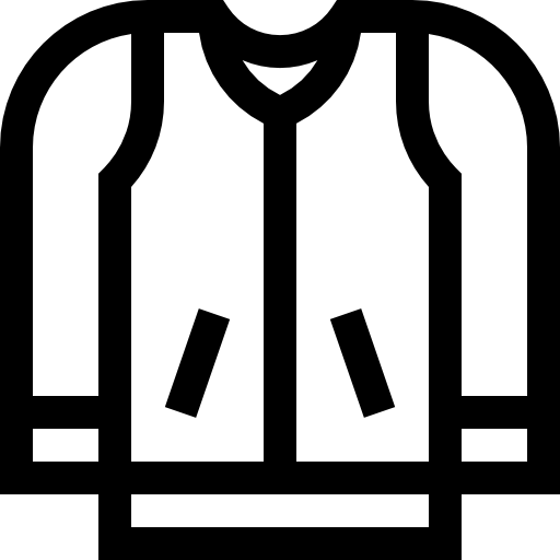 jacke Basic Straight Lineal icon
