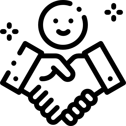 악수 Detailed Rounded Lineal icon