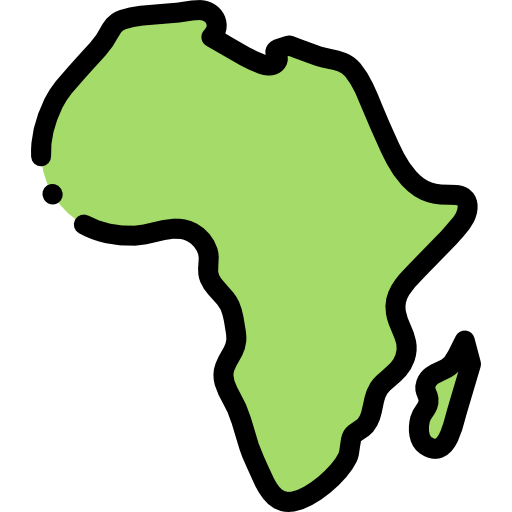 África Detailed Rounded Lineal color icono