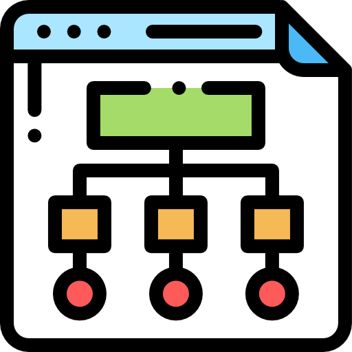 seitenverzeichnis Detailed Rounded Lineal color icon