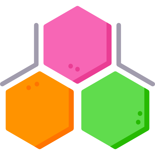 molecuul Special Flat icoon