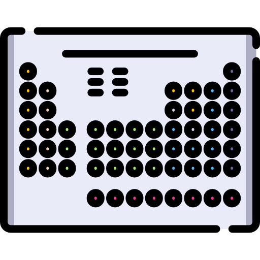 Periodic table Special Lineal color icon