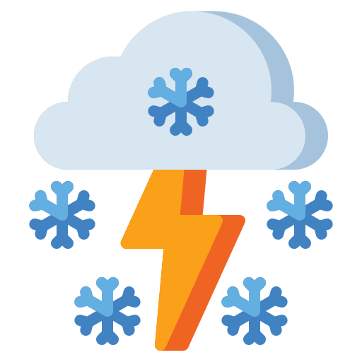 tormenta de nieve Generic Flat icono