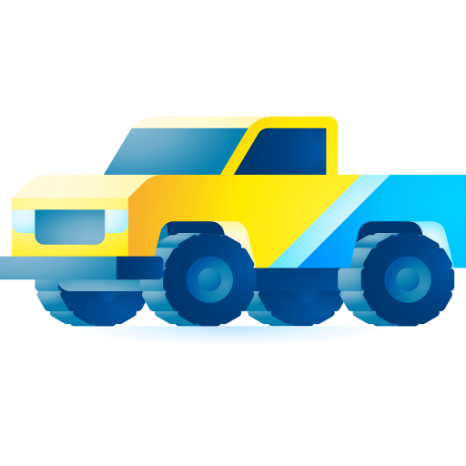 Car 3D Toy Gradient icon