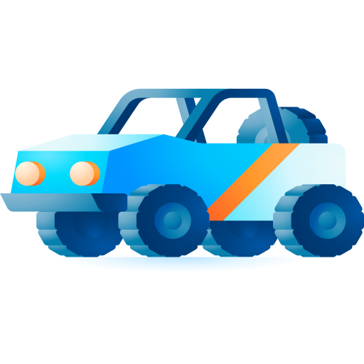 Car 3D Toy Gradient icon