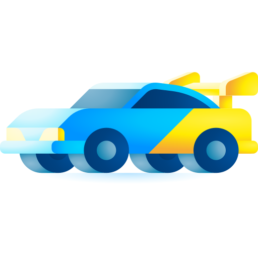 차 3D Toy Gradient icon