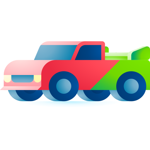 auto 3D Toy Gradient icona