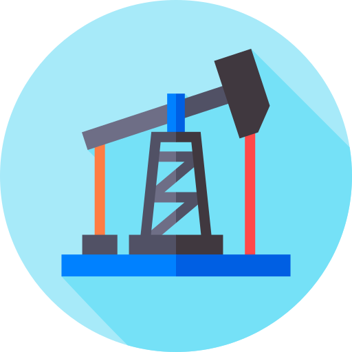 Oil pump Flat Circular Flat icon