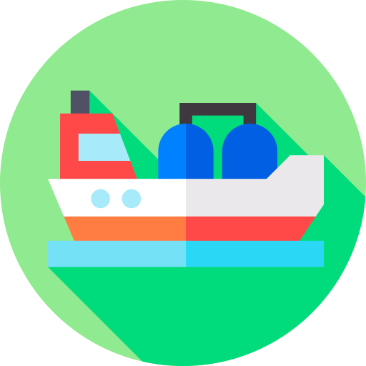 船 Flat Circular Flat icon