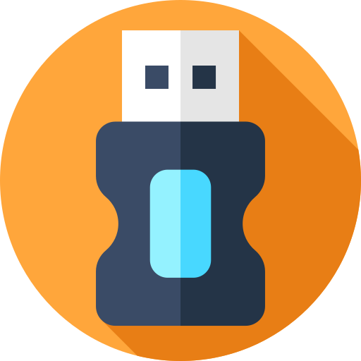 usb Flat Circular Flat icon