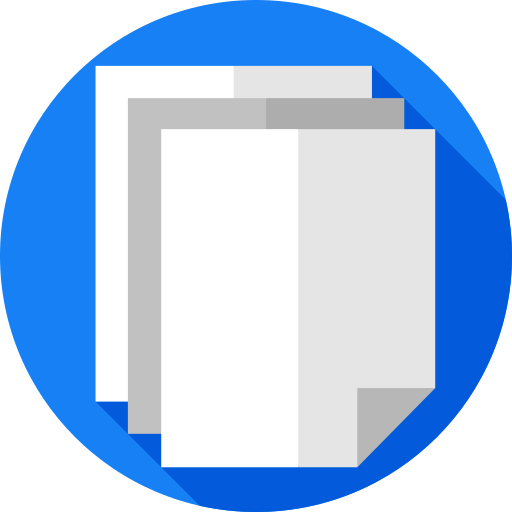 Papers Flat Circular Flat icon