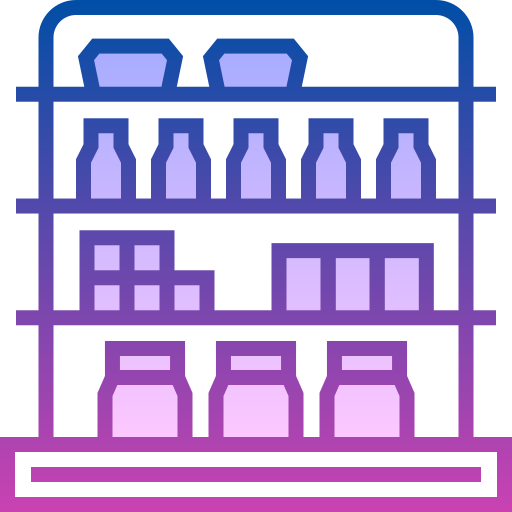 supermercado Detailed bright Gradient icono
