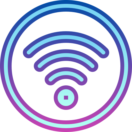 wifi Detailed bright Gradient icona