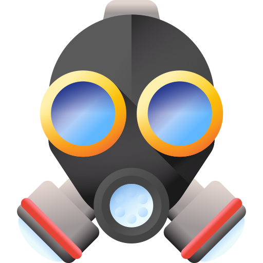 gasmaske 3D Color icon
