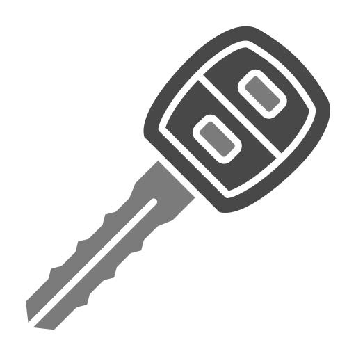 Car Key Generic Grey icon