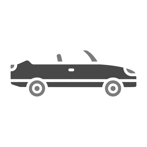Convertible Car Generic Grey icon