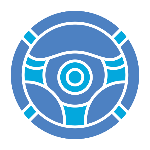 Steering Wheel Generic Blue icon