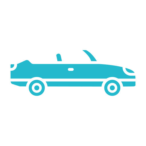auto convertibile Generic Flat icona