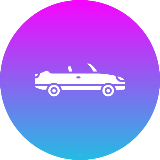 cabrio Generic Flat Gradient icoon