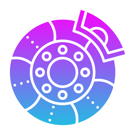 scheibenbremse Generic Flat Gradient icon